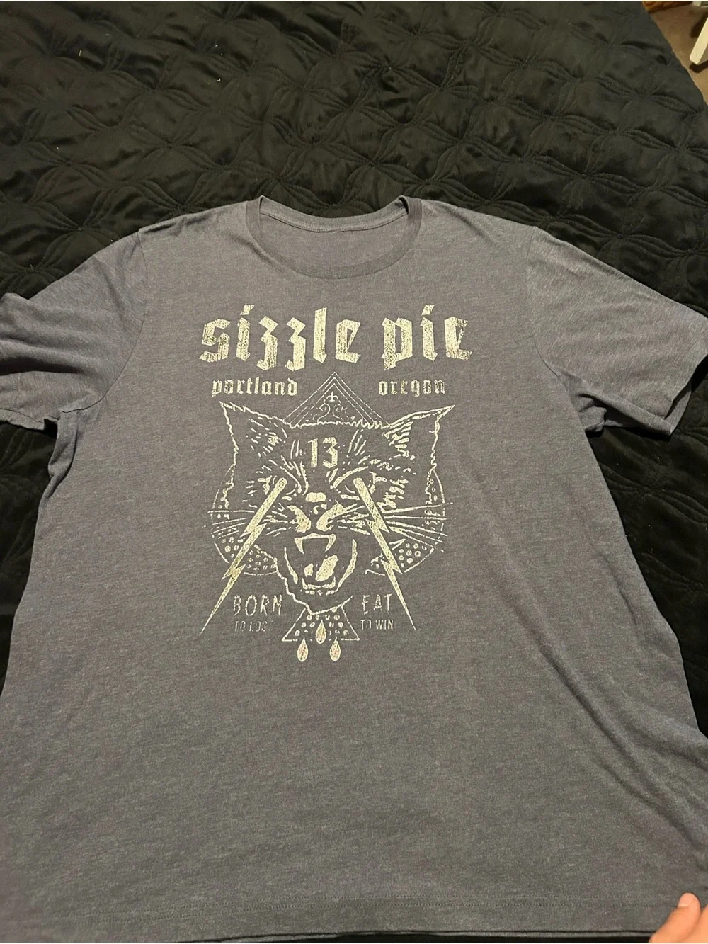 Portland Oregon Cat Graphic Tee - Gray